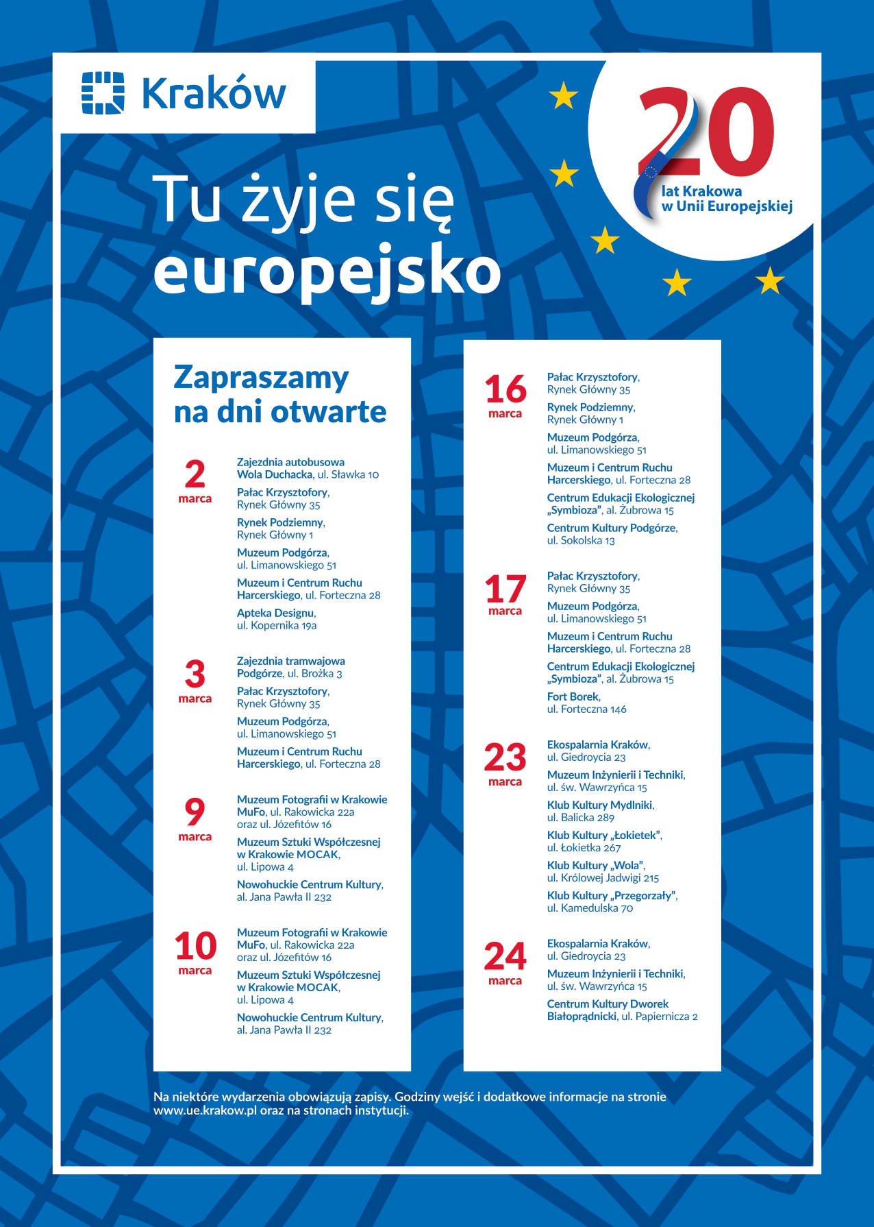 Tu żyje się europejsko! Obchody 20-lecia Krakowa w Unii Europejskiej